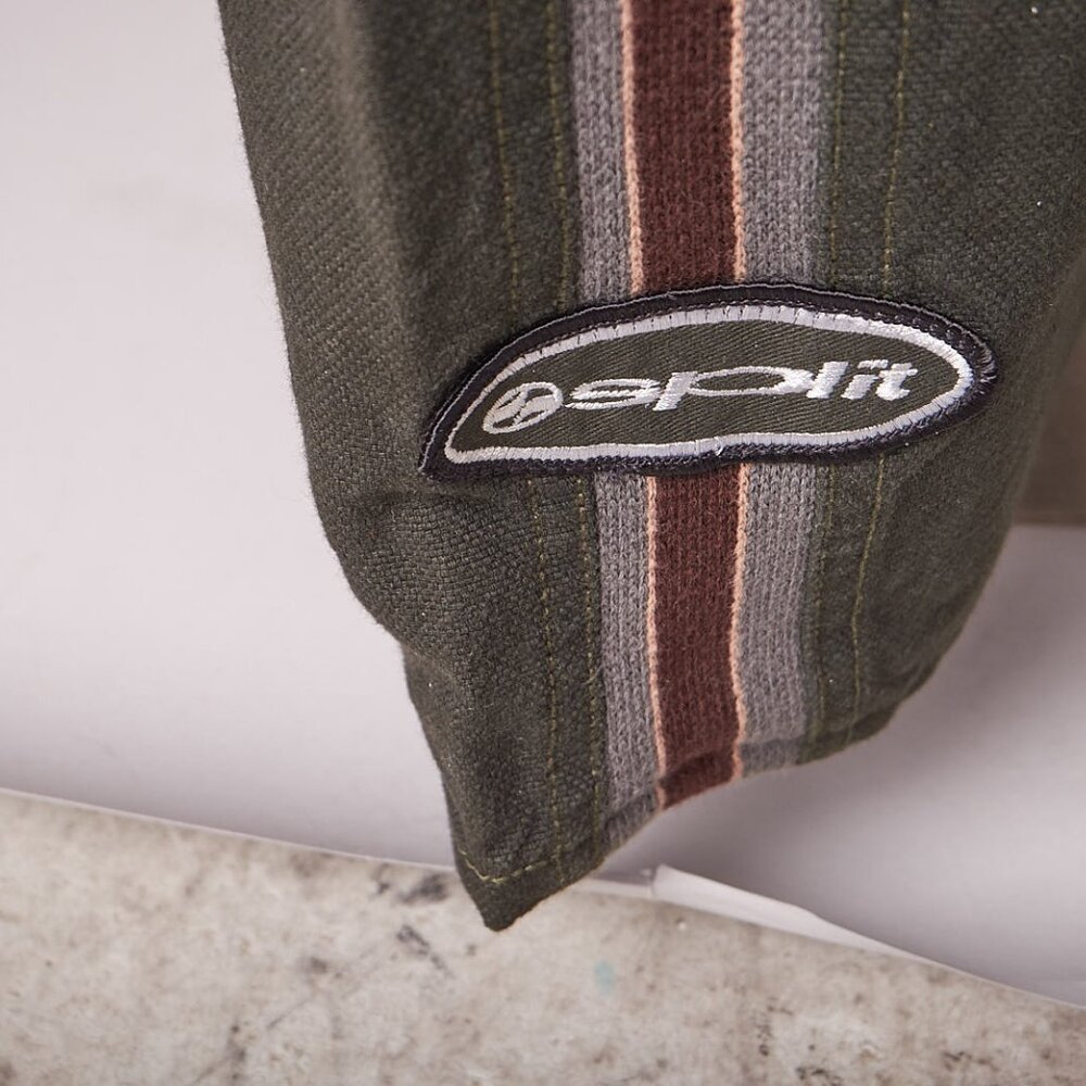 1990s Deadstock Green Baggy Split Skateboarding Pants